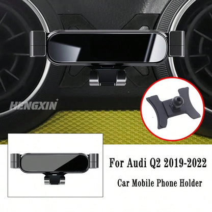 3PCS Car Phone Holder For Audi A3 S3 8V 2014-2020/A1 Sportback 8XA 8XF 2011-2019/Q2 2019-2022Gravity Navigation Bracket GPS Air Vent Clip Mount Accessories