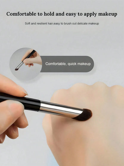 3pcs Makeup Brush Set, Including Angled Eyeliner Brush, Eyebrow Brush, Ultra-Thin Eyeshadow Brush,Foundation Brush,Concealer Brush,Blush Brush,Contour Brush,Blush Brush,Bronzer Brush,Powder Brush,Foun