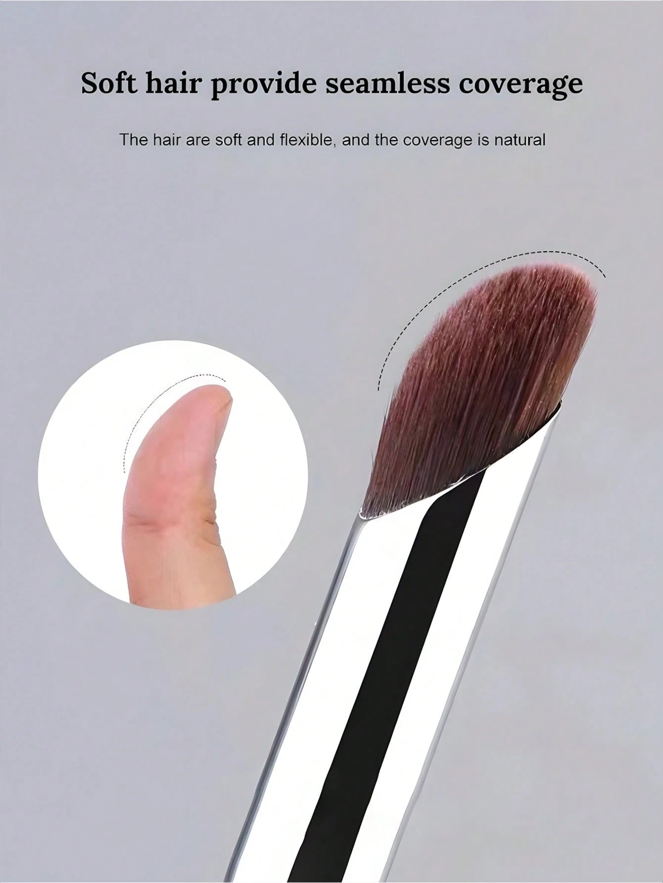 3pcs Makeup Brush Set, Including Angled Eyeliner Brush, Eyebrow Brush, Ultra-Thin Eyeshadow Brush,Foundation Brush,Concealer Brush,Blush Brush,Contour Brush,Blush Brush,Bronzer Brush,Powder Brush,Foun