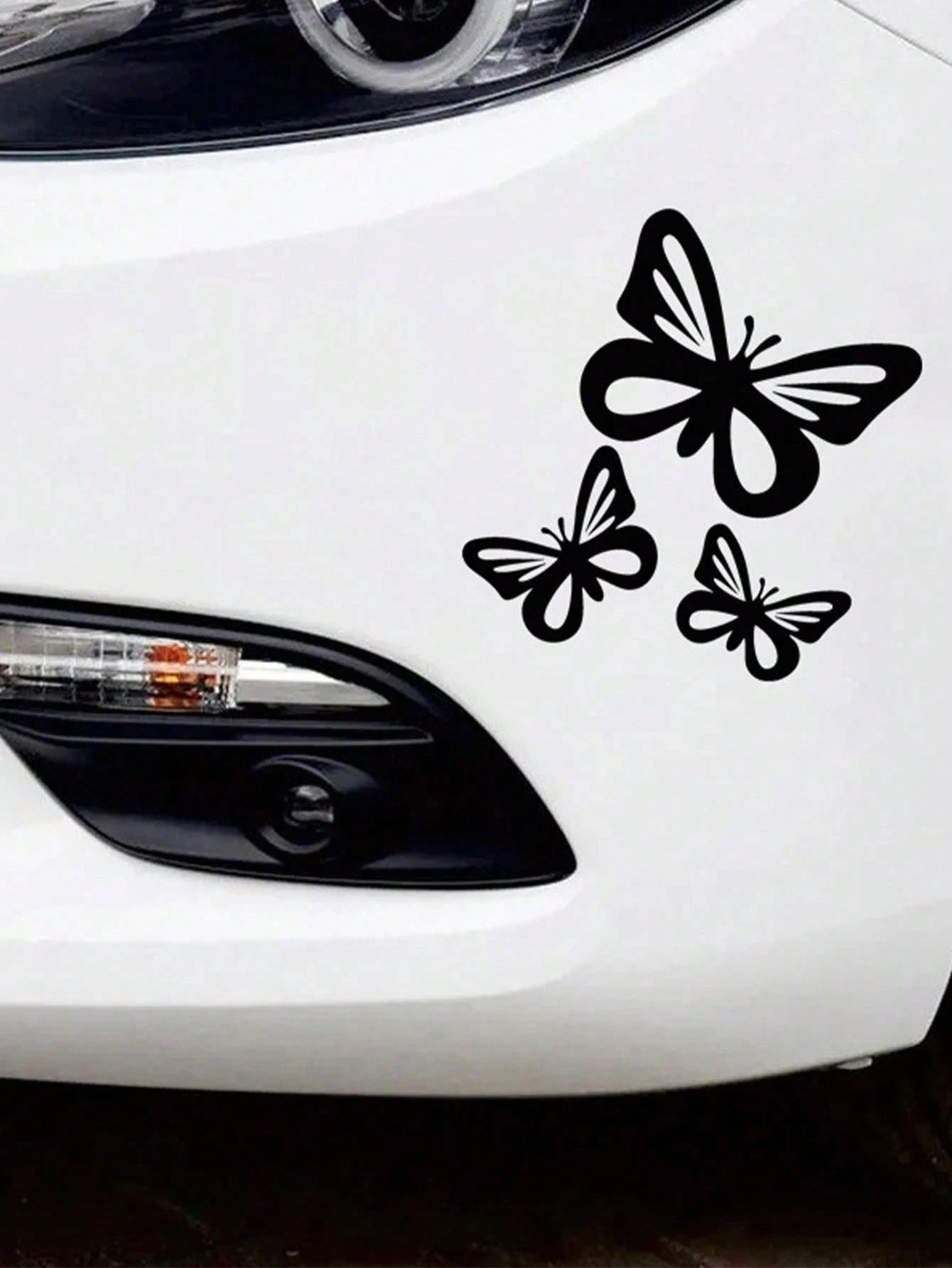 3pcs/Set Butterfly Car Stickers, Suitable For Fuel Tank Cap, Car Window, Bumper Decoration