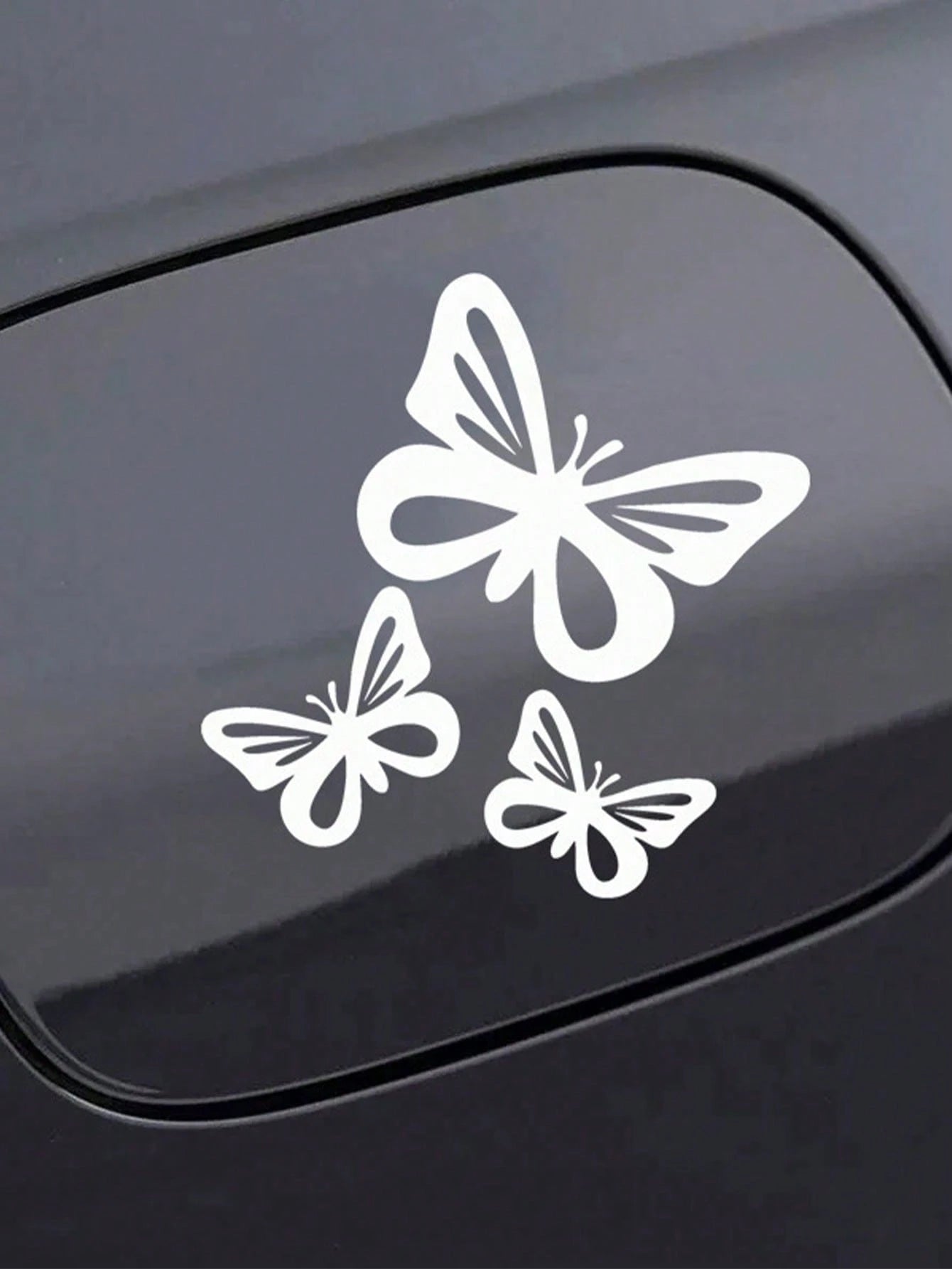 3pcs/Set Butterfly Car Stickers, Suitable For Fuel Tank Cap, Car Window, Bumper Decoration