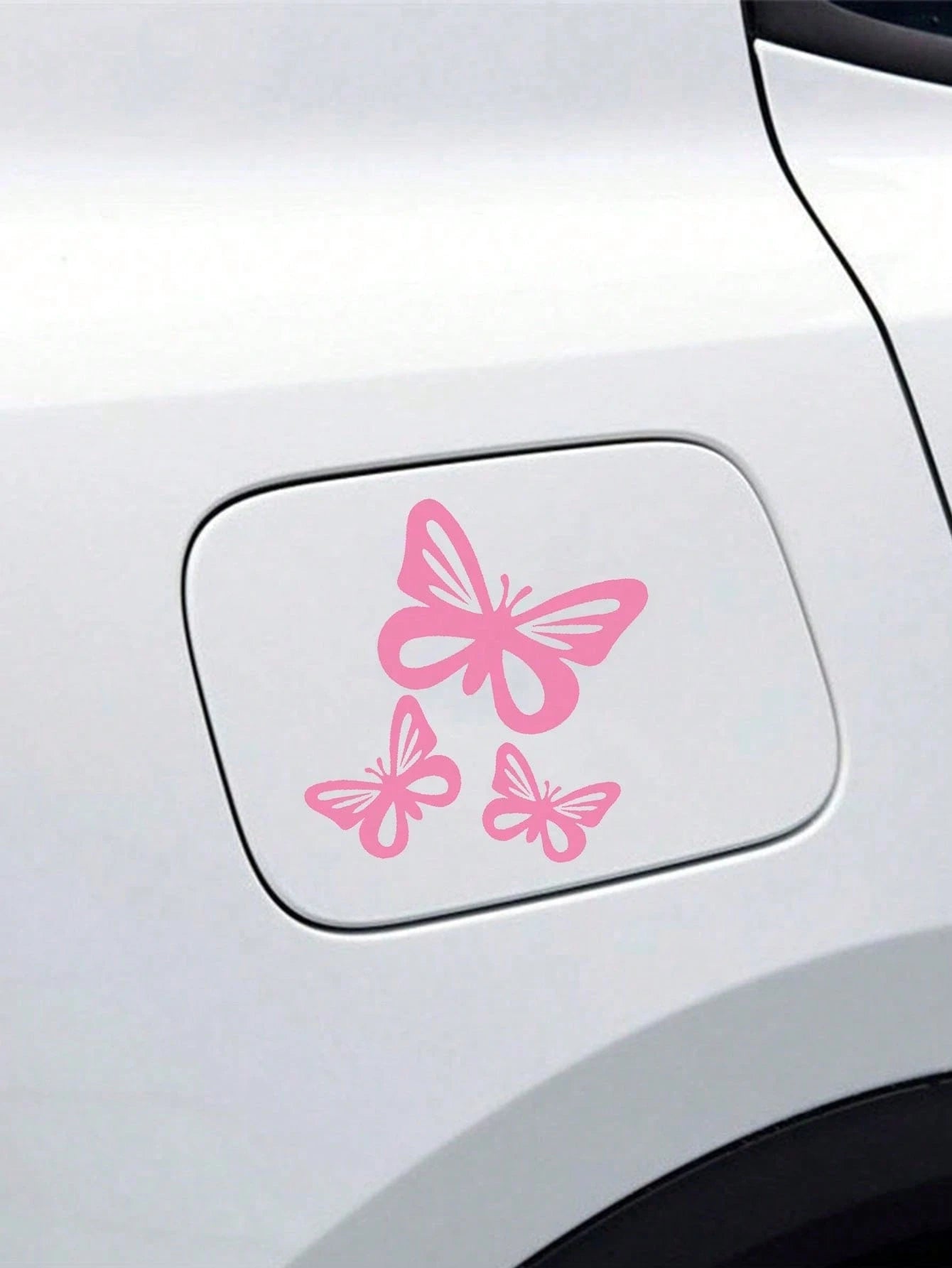 3pcs/Set Butterfly Car Stickers, Suitable For Fuel Tank Cap, Car Window, Bumper Decoration