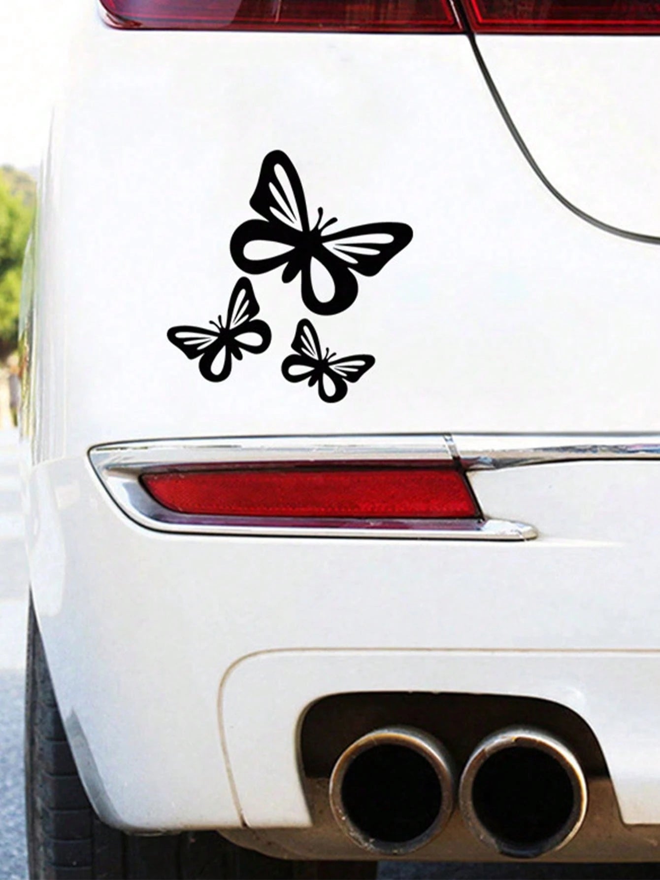 3pcs/Set Butterfly Car Stickers, Suitable For Fuel Tank Cap, Car Window, Bumper Decoration