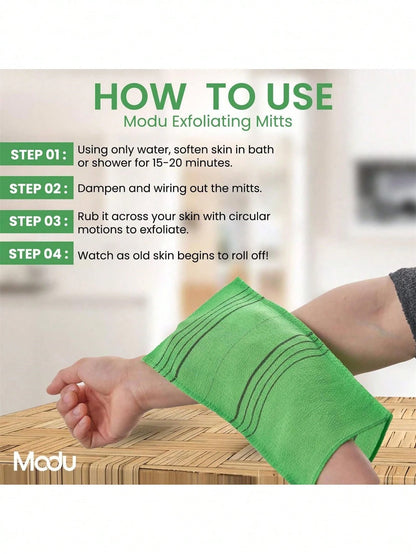 3pcs/Set Korean Exfoliating Face Towel, Exfoliating Gloves, Colorful Exfoliating Cloth, For Removing Dry Calluses, Large Body Exfoliating Scrub Towels