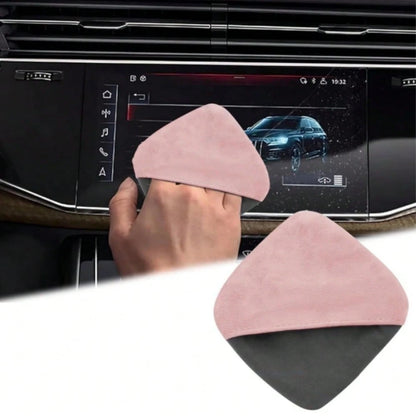 4.1 Inch * 4.1 Inch Microfiber Dashboard Wiping Cloth, Square Microfiber Cloth, Car Display Cleaning Cloth, Universal Car Dashboard Display Interior Cleaning Tool