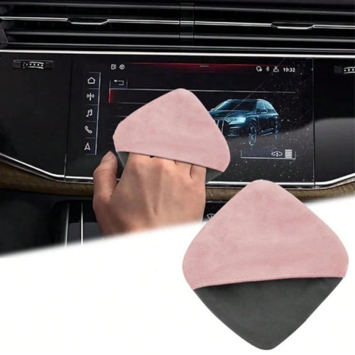 4.1 Inch * 4.1 Inch Microfiber Dashboard Wiping Cloth, Square Microfiber Cloth, Car Display Cleaning Cloth, Universal Car Dashboard Display Interior Cleaning Tool
