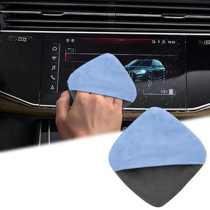 4.1 Inch * 4.1 Inch Microfiber Dashboard Wiping Cloth, Square Microfiber Cloth, Car Display Cleaning Cloth, Universal Car Dashboard Display Interior Cleaning Tool