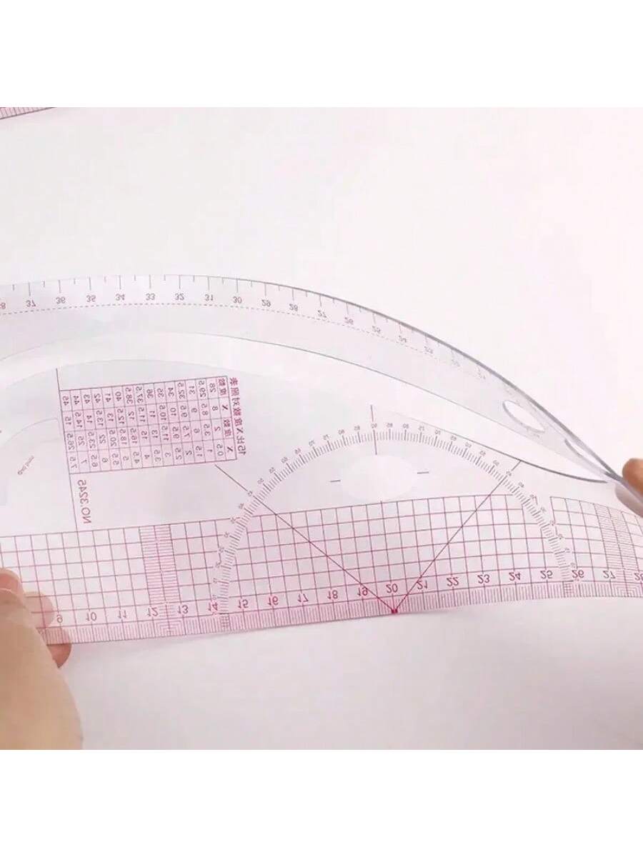 4-10pcs PVC Plate Placing Ruler Clothing Proportion Plate Making Curve Cutting Sewing Tools Multi-Functional Pattern Rule Drawing Template DIY Sewing Accessories Tool Kit