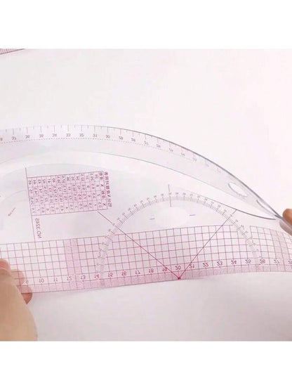 4-10pcs PVC Plate Placing Ruler Clothing Proportion Plate Making Curve Cutting Sewing Tools Multi-Functional Pattern Rule Drawing Template DIY Sewing Accessories Tool Kit