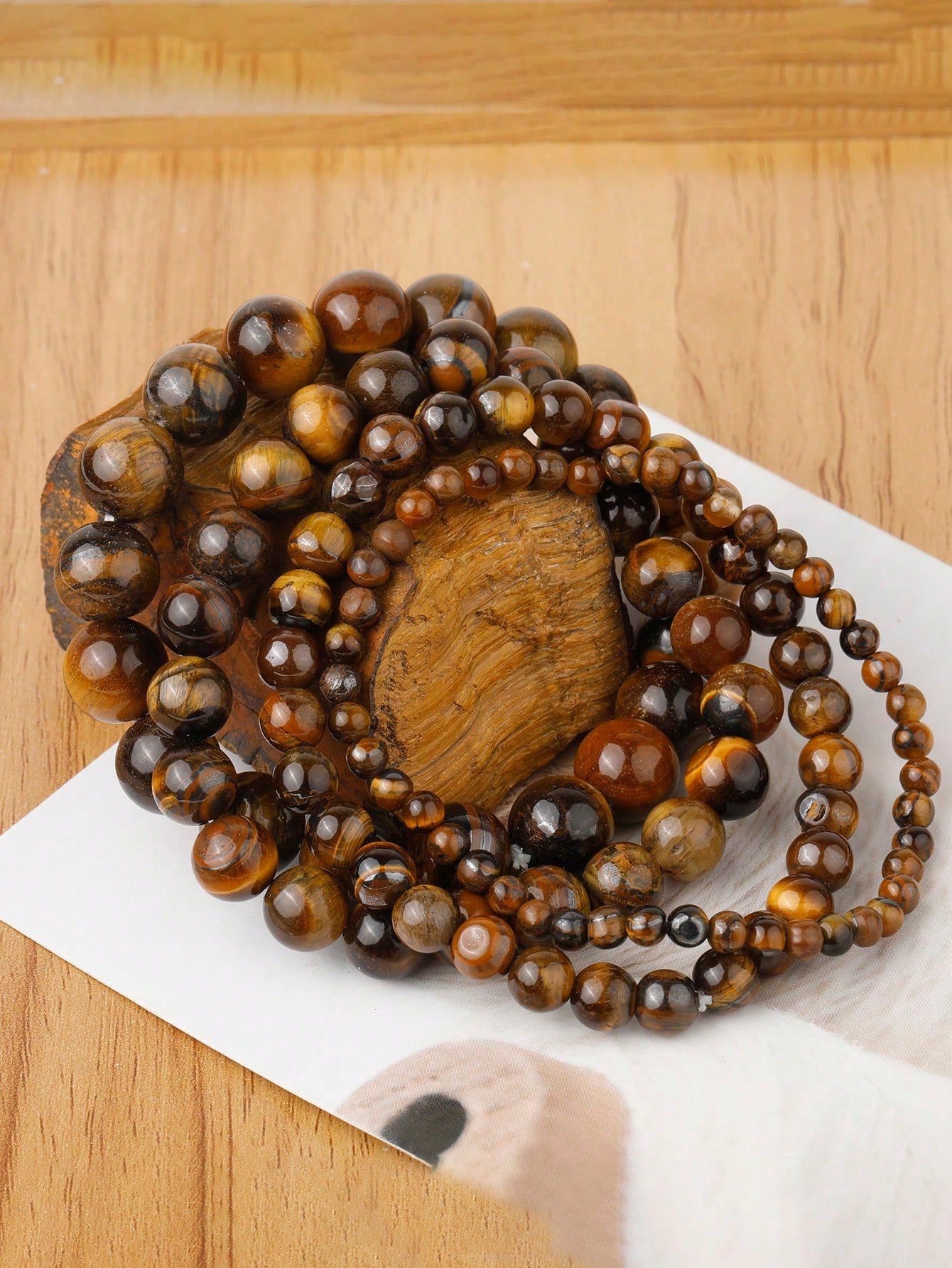 4 6 8 10 Mm Natural Stone Tiger Eye Bracelet Tiger Eyes Beads Bracelet For Men Women Yoga Healing Bracelets Jewelry