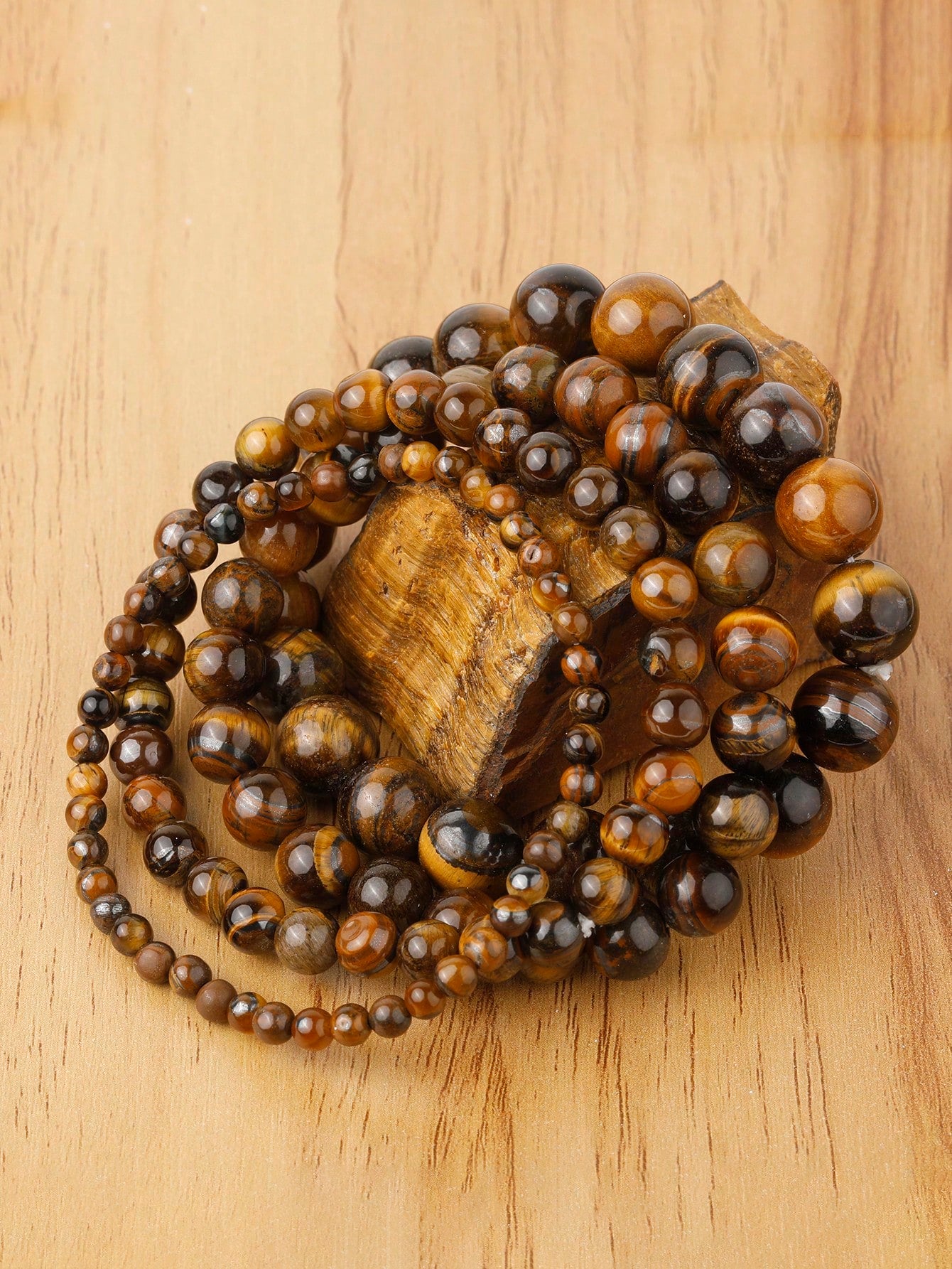 4 6 8 10 Mm Natural Stone Tiger Eye Bracelet Tiger Eyes Beads Bracelet For Men Women Yoga Healing Bracelets Jewelry