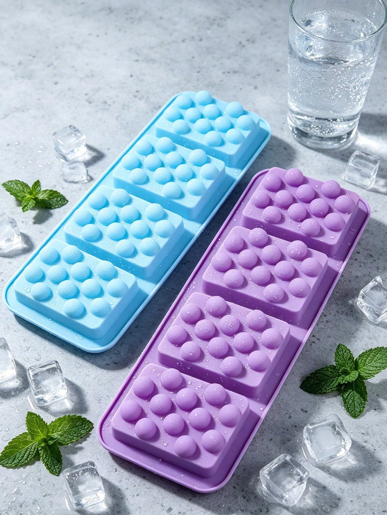 4-Cavity Massage Ball Silicone Mold Ice Cube Baking Tray 3D Shaped Handmade Art DIY Silicone Tool Set, Silicone, Non-Stick, Easy Release, Heat Resistant, Reusable Silicone Ice Cube Mold, Massage Ball