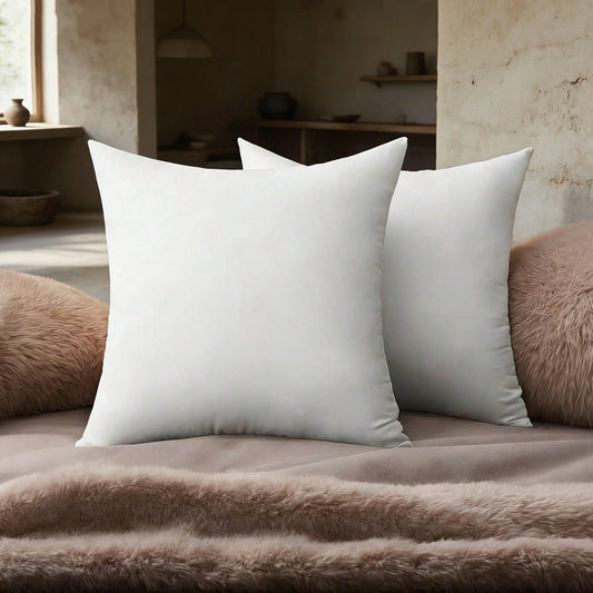 4-Piece Solid Color Pillow Inserts, Bedding, Soft And Comfortable Pillow Cores, Solid Color Throw Pillows, Simple And Stylish Room Decorative Pillow Inserts, Living Room Sofa Cushions, Machine Washabl