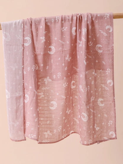 4-Season Thin Gauze Bamboo Fiber Baby Swaddle Blanket 3-Piece Set 100*100cm, Soft And Comfortable, With Oeko Certification