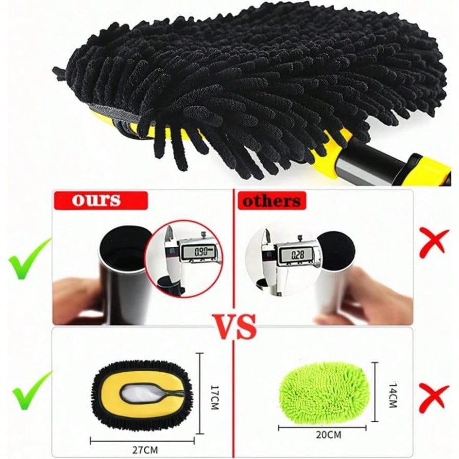 43-Inch Long-Handle Car Wash Brush Mop