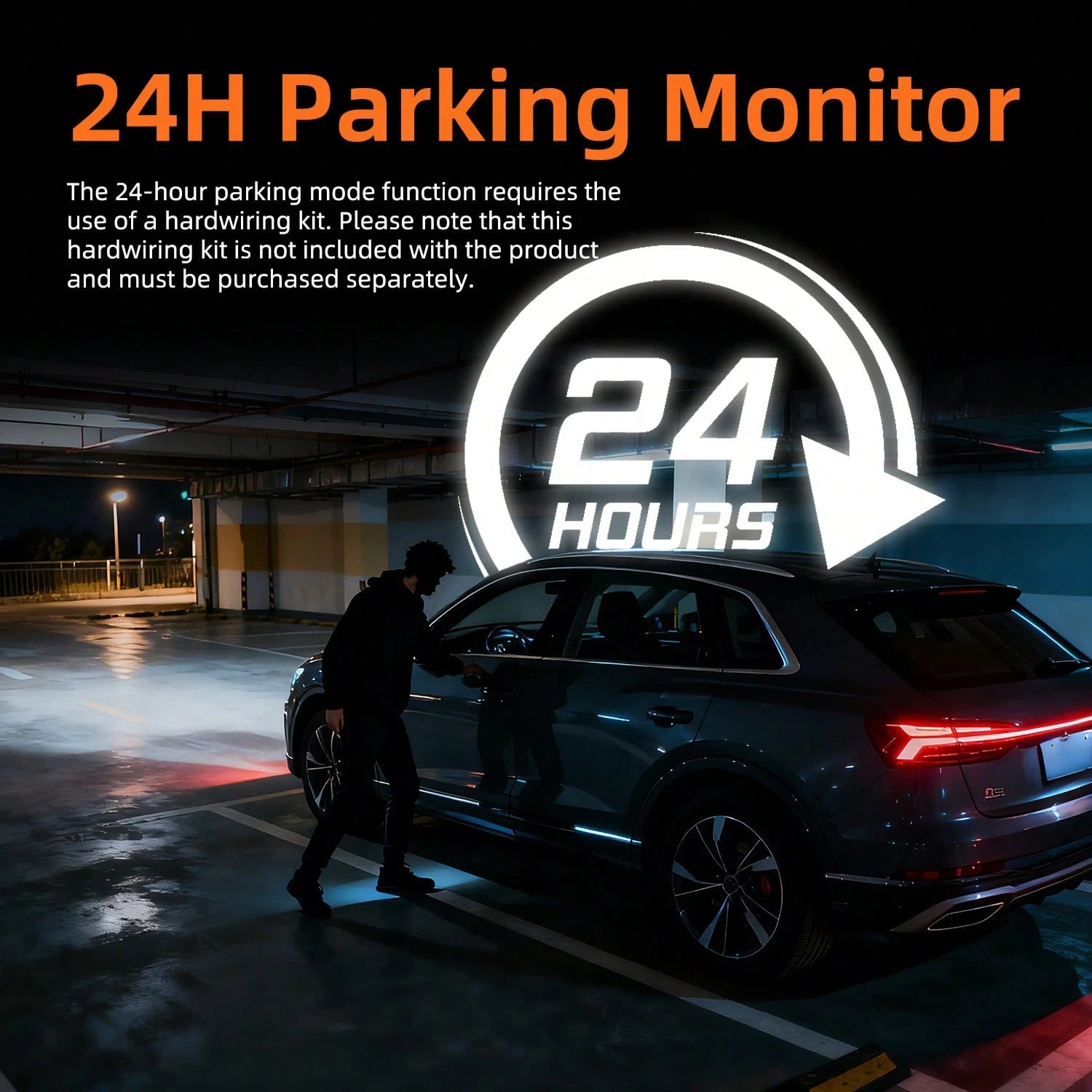 4K Camera Dash Cam 3 Cameras (Optional)- Infrared Night Vision, 170° Wide Angle And Built-In Audio- Includes A 32GB Card (Optional), Loop Recording, G-Sensor-24-Hour Parking Mode, Echargeable Batte