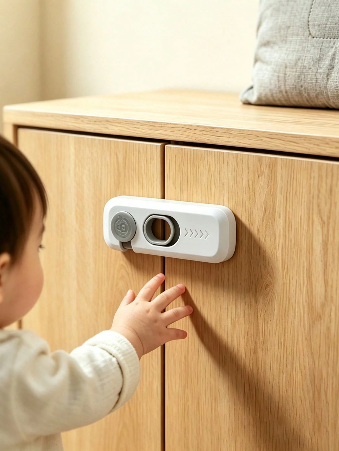 4pcs/2pcs Children Drawer Locks, No-Drill Baby Safety Locks, Suitable For Refrigerator, Cabinet, Drawer And Double Door