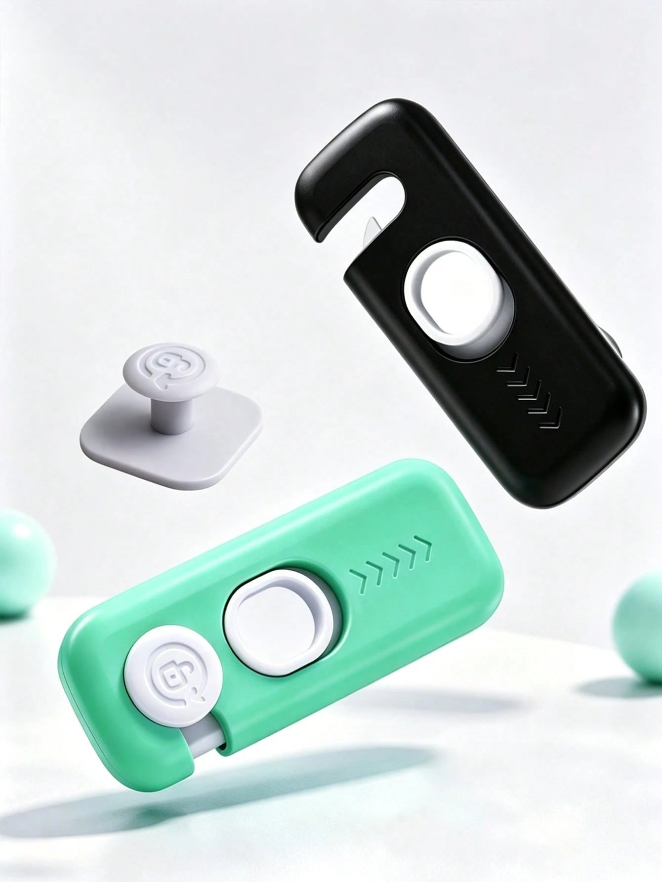 4pcs/2pcs Children Drawer Locks, No-Drill Baby Safety Locks, Suitable For Refrigerator, Cabinet, Drawer And Double Door