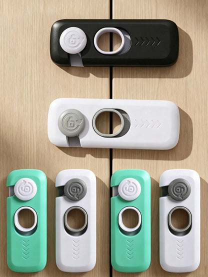 4pcs/2pcs Children Drawer Locks, No-Drill Baby Safety Locks, Suitable For Refrigerator, Cabinet, Drawer And Double Door