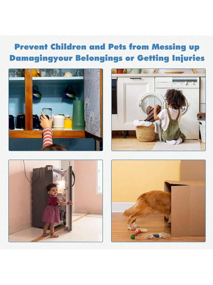4pcs/8pcs Kids Lock Anti-Drawer Protection U-Shaped Fridge Cabinet Door Lock Baby Shower Family Decorations Gifts