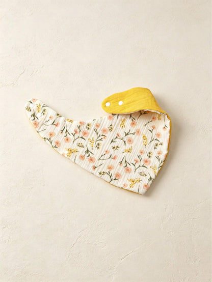 4pcs Baby Bibs, Drool Cloths, Crinkle Fabric, Soft Skin-Friendly Breathable, Suitable For Newborns, Solid Color, Unisex