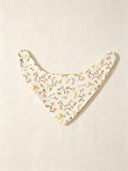 4pcs Baby Bibs, Drool Cloths, Crinkle Fabric, Soft Skin-Friendly Breathable, Suitable For Newborns, Solid Color, Unisex