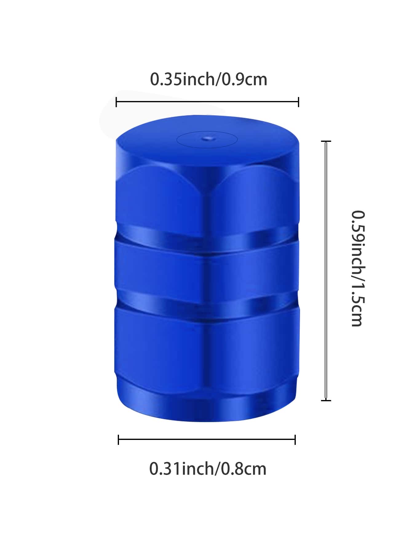 4pcs Blue Valve Stem Caps- Suitable For Car Tires, Car Dust Caps, Tires, Compatible With Toyota Corolla, Accord Accessories, Motorcycles, Trucks, Bicycles, Stylish Valve Stem Covers, Durable And Fash