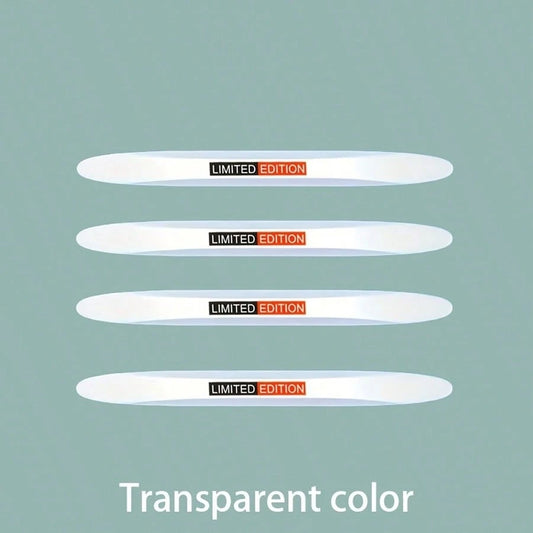 4pcs Car Door Anti-Collision Strips, Car Door Magic Anti-Scratch Stickers, Rearview Mirror Protection Strips, Used For Preventing Car Door Scratches And Anti-Collision Protection Strips, Invisible Car