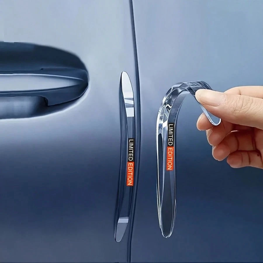 4pcs Car Door Anti-Collision Strips, Car Door Magic Anti-Scratch Stickers, Rearview Mirror Protection Strips, Used For Preventing Car Door Scratches And Anti-Collision Protection Strips, Invisible Car