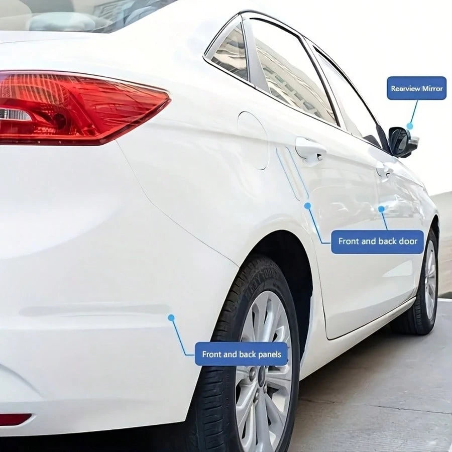 4pcs Car Door Anti-Collision Strips, Car Door Magic Anti-Scratch Stickers, Rearview Mirror Protection Strips, Used For Preventing Car Door Scratches And Anti-Collision Protection Strips, Invisible Car