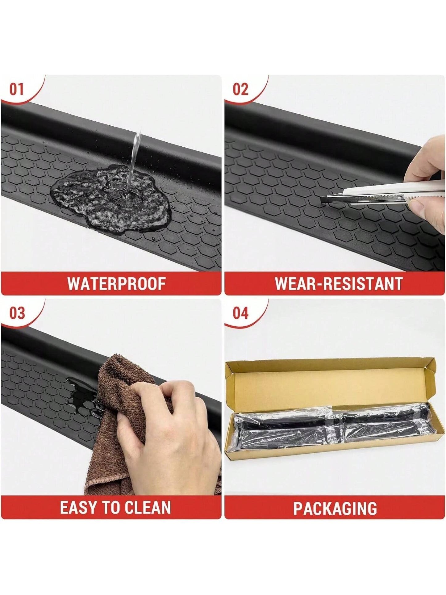 4pcs For Gladiator JT 2020+ Accessories Door Sill Guards Scuff Plate Cover