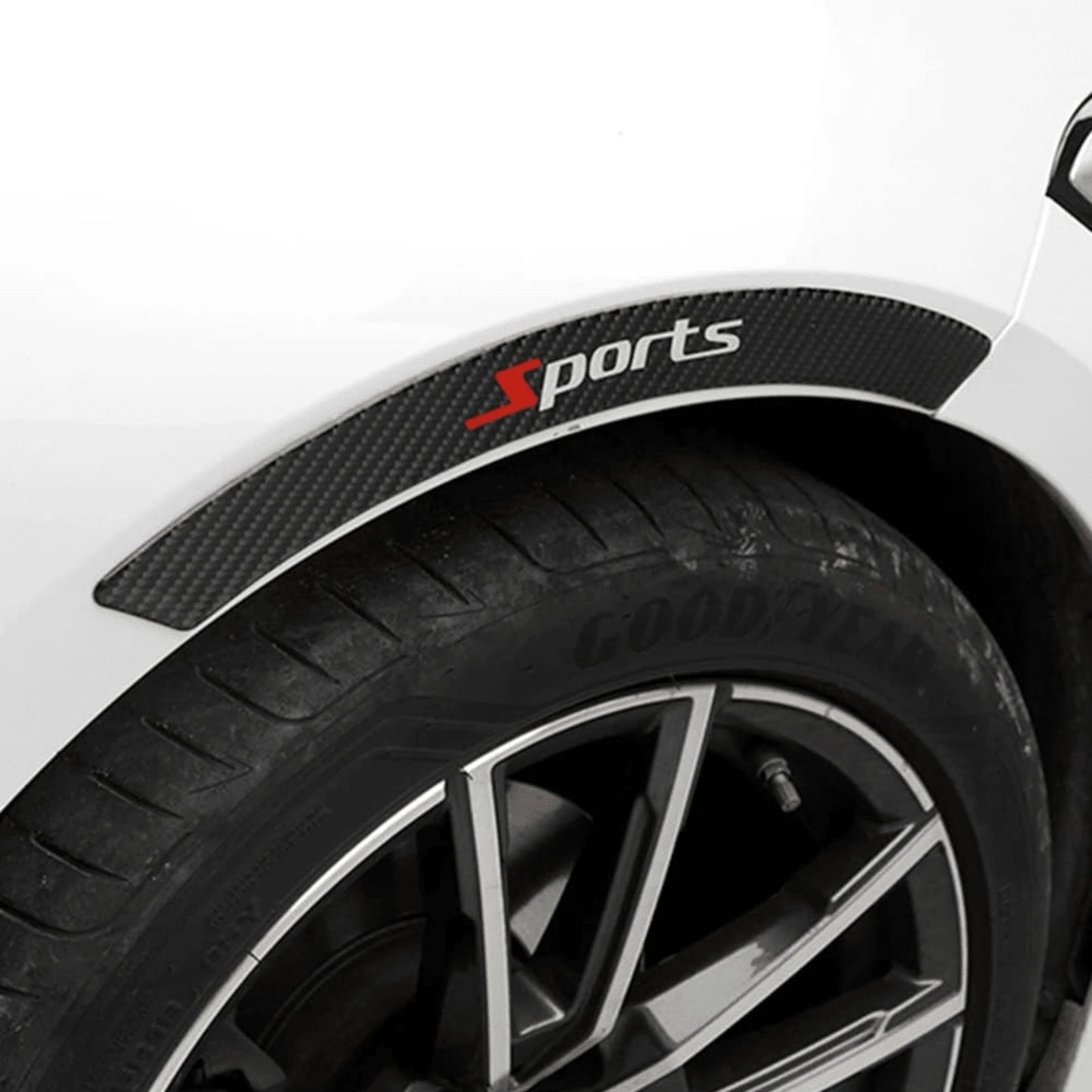 4pcs New Car Wheel Arch Anti-Collision Strips Modified With Carbon Fiber Front And Rear Wheel Arch Stickers, Scratch Resistant And Wear-Resistant, Providing Unbeatable Protection, Showcasing Unique St