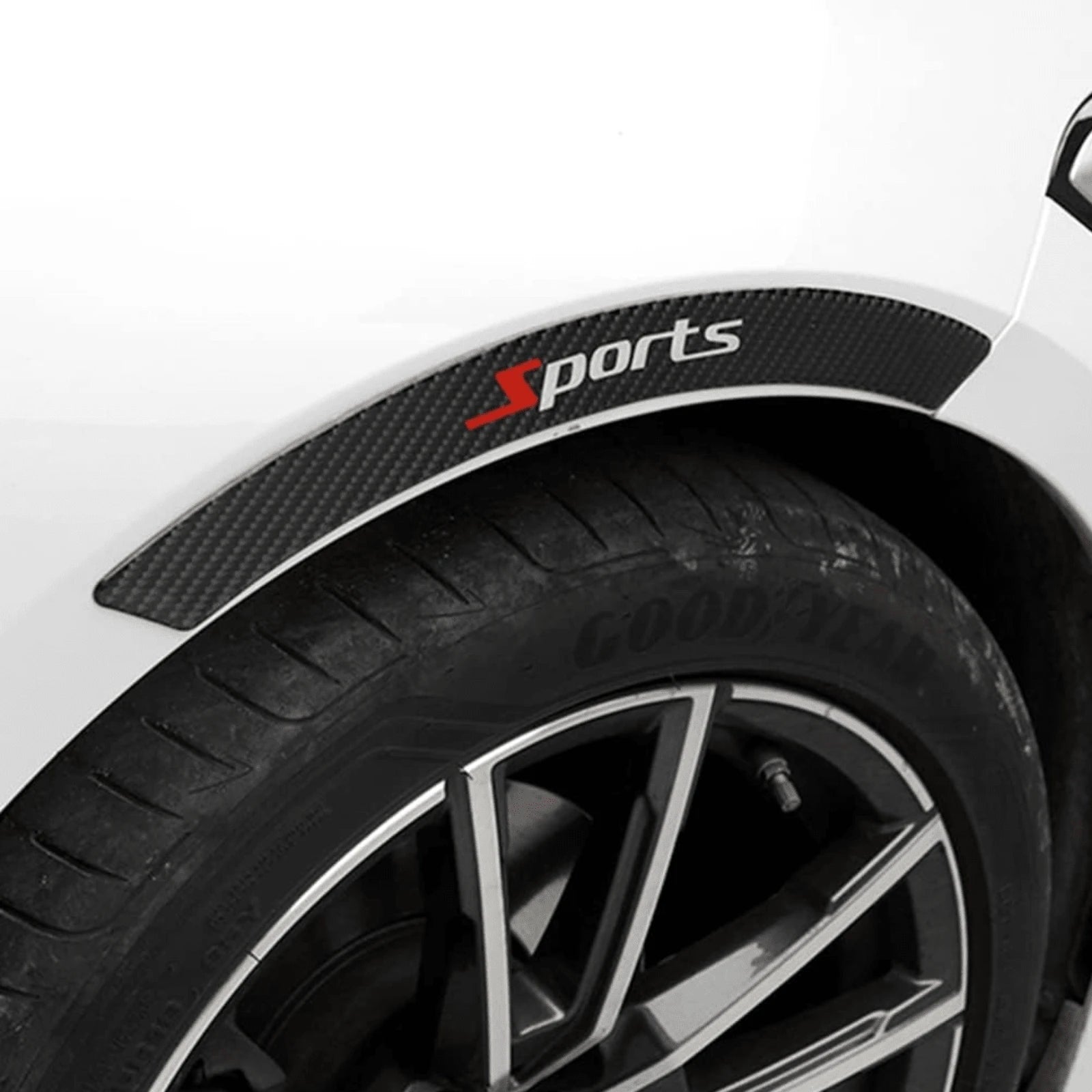 4pcs New Car Wheel Arch Anti-Collision Strips Modified With Carbon Fiber Front And Rear Wheel Arch Stickers, Scratch Resistant And Wear-Resistant, Providing Unbeatable Protection, Showcasing Unique St