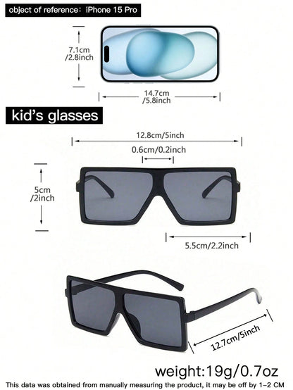 4pcs/Set Children's Eyeglasses, Suitable For 4-8 Years Old, Heart-Shaped And Square Frames Fashion Glasses, Suitable For Daily Outings And Dress Up