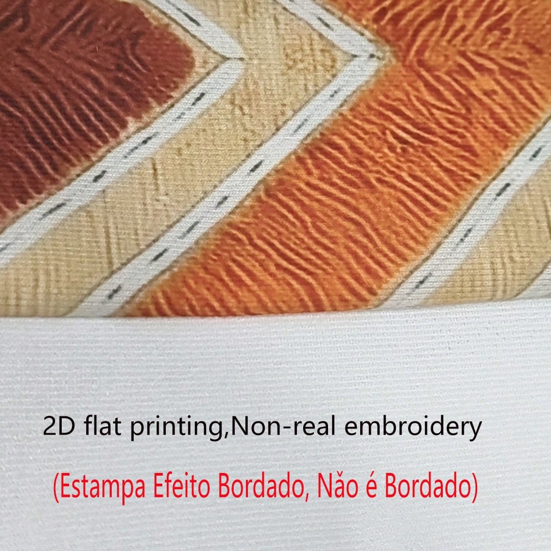 4pcs Set Flat Print Faux Woven Texture Pillow Covers, Vintage Style Orange & Brown Geometric Throw Pillows, Suitable For Sofa, Bedroom; Only Pillowcase For, Pillow Insert Not Included, 45*45cm (17.72