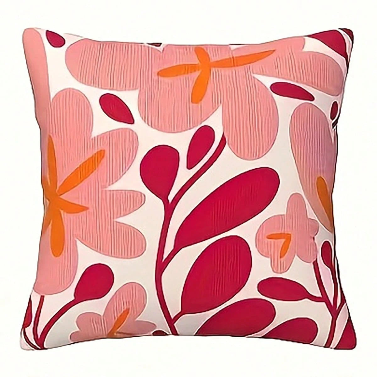 4pcs Set Groovy Floral Polyester Pillow Covers- Bold Colorful Modern Abstract Floral Print Decorative Cushion Covers, 45x45cm Square Zipper Closure, Washable, For Home Decor, Living Room, Bedroom, Ou