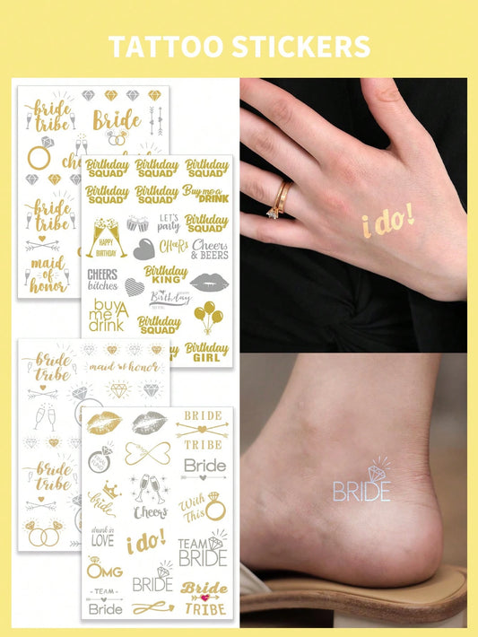 4pcs/Set,Tattoo Tattoos,Finger Tattoo,Palm Tattoo,Gold Hot Stamping Style Tattoo Sticker,Mandala Tattoo Stickers,Semi Permanent Tattoo,Tattoo Fake,Temporary Tattoos,Tattoo Stickers,Tatooes For Women,B
