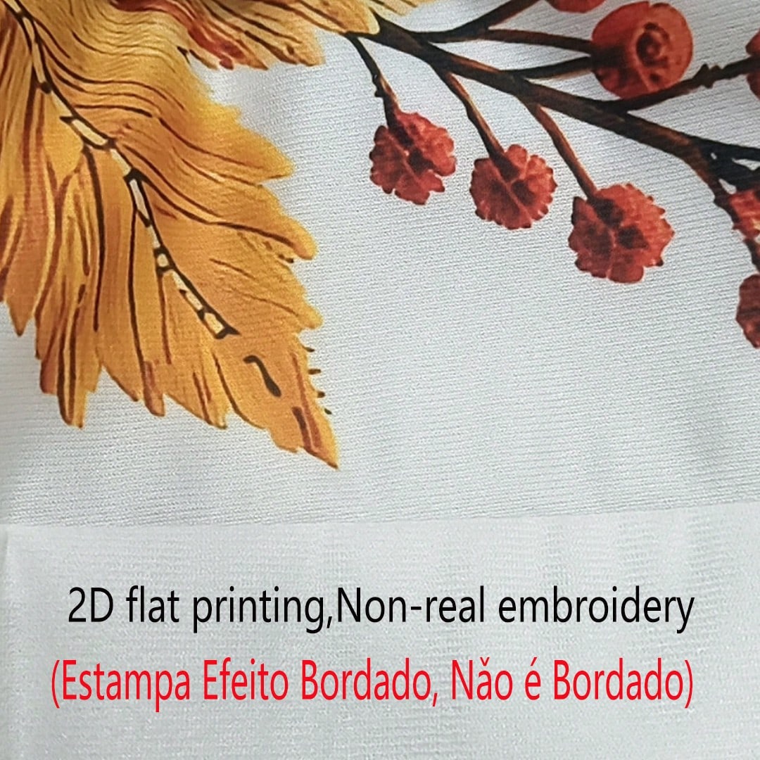 4pcs Vintage Autumn Maple Leaf & Floral Pillow Covers, American Country Brown Tone Autumn Leaves & Berry Floral Print Pattern, Single-Sided 2D Flat Printing, Non-3D Real Embroidery, 45x45cm (18x18in)