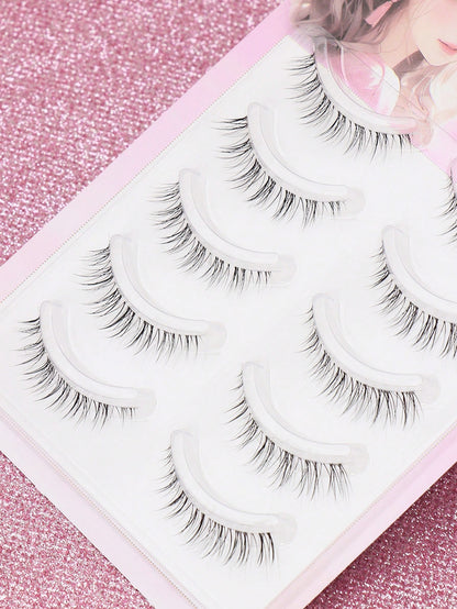 5/1 Optional Style Eyelashes, Silk Texture, No False Lashes, Soft And Fluffy, Strong 3D Dimensionality, Beautiful Fox Fur Eyelashes, Long And Slender Lashes, Frizzy, Messy, Multi-Layered Eyelashes, Sh