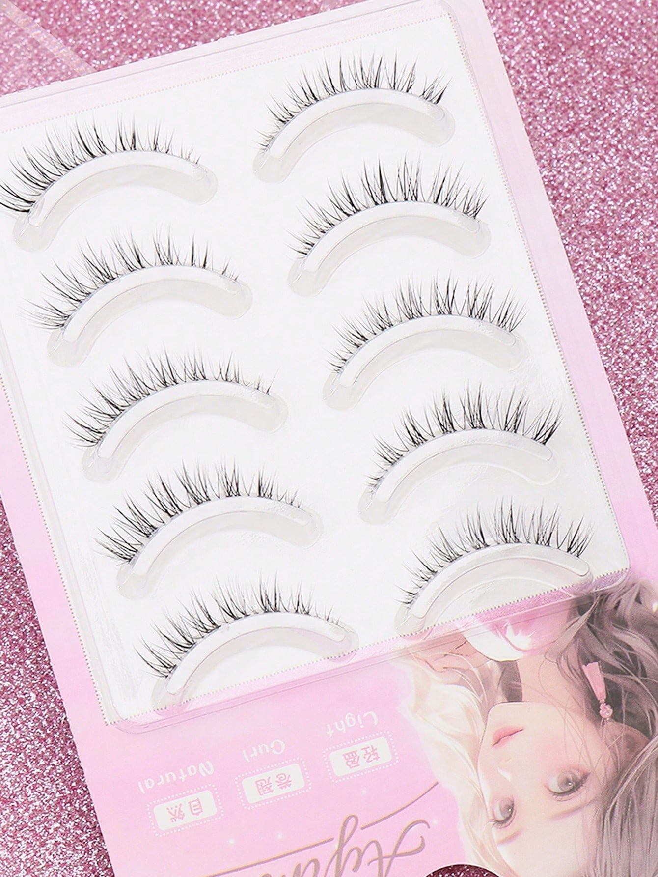 5/1 Optional Style Eyelashes, Silk Texture, No False Lashes, Soft And Fluffy, Strong 3D Dimensionality, Beautiful Fox Fur Eyelashes, Long And Slender Lashes, Frizzy, Messy, Multi-Layered Eyelashes, Sh