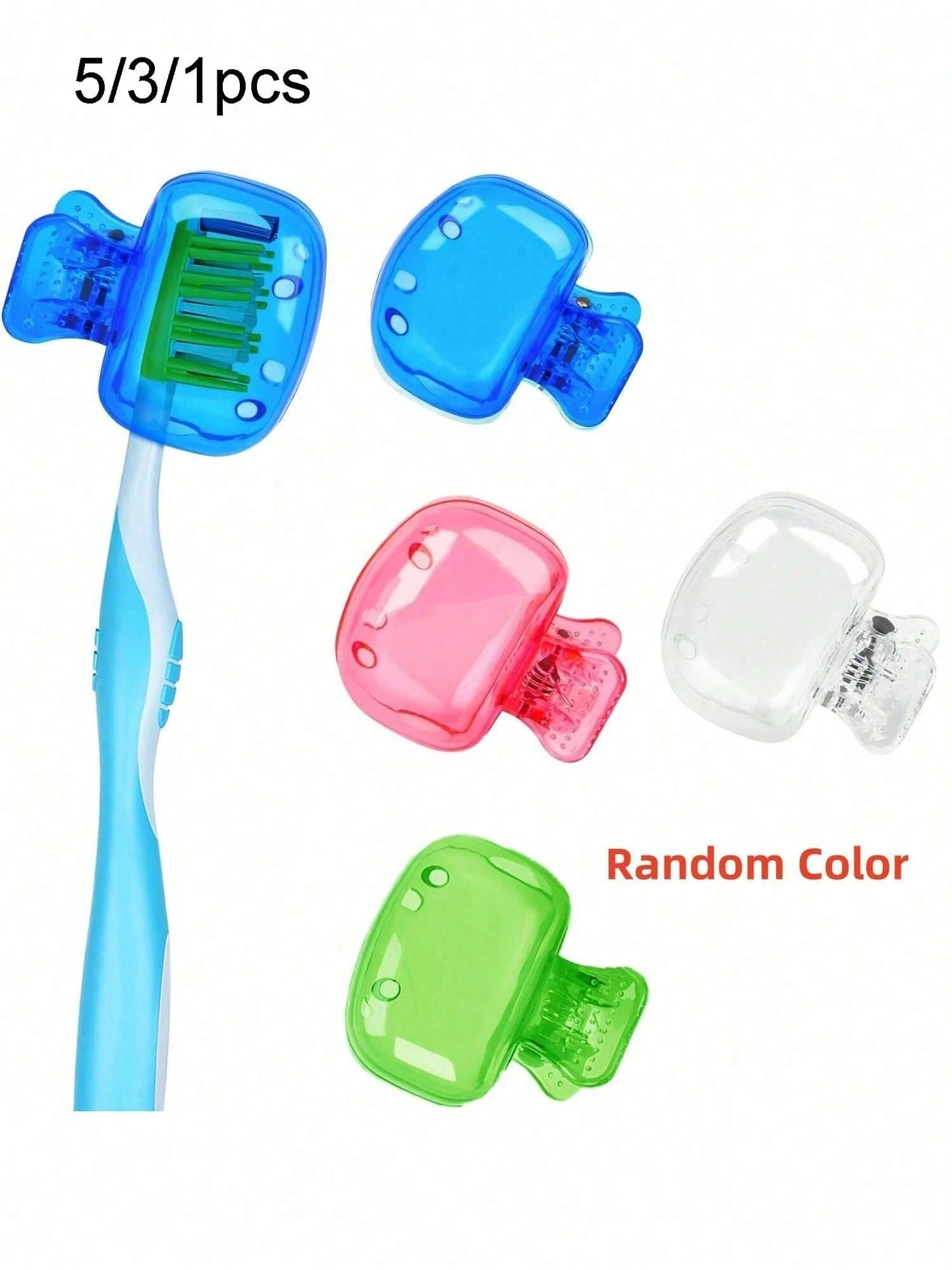 5/3/1pc Toothbrush Head Protective Cover; Travel Toothbrush Dust Cover, Toothbrush Head Storage Box, Portable And Easy To Clean, Prevents Dust And Foreign Objects From Contaminating Toothbrush, Keeps