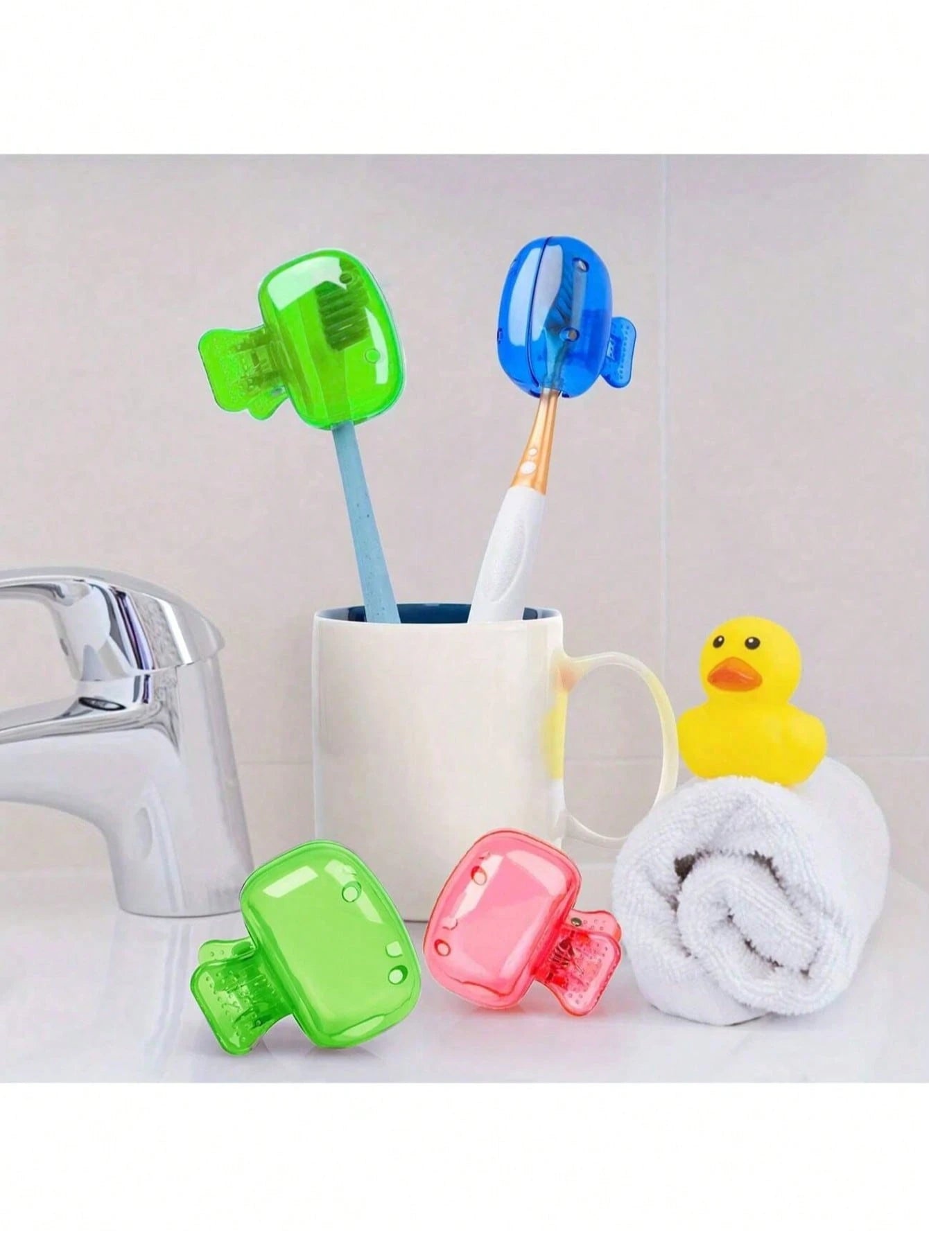 5/3/1pc Toothbrush Head Protective Cover; Travel Toothbrush Dust Cover, Toothbrush Head Storage Box, Portable And Easy To Clean, Prevents Dust And Foreign Objects From Contaminating Toothbrush, Keeps