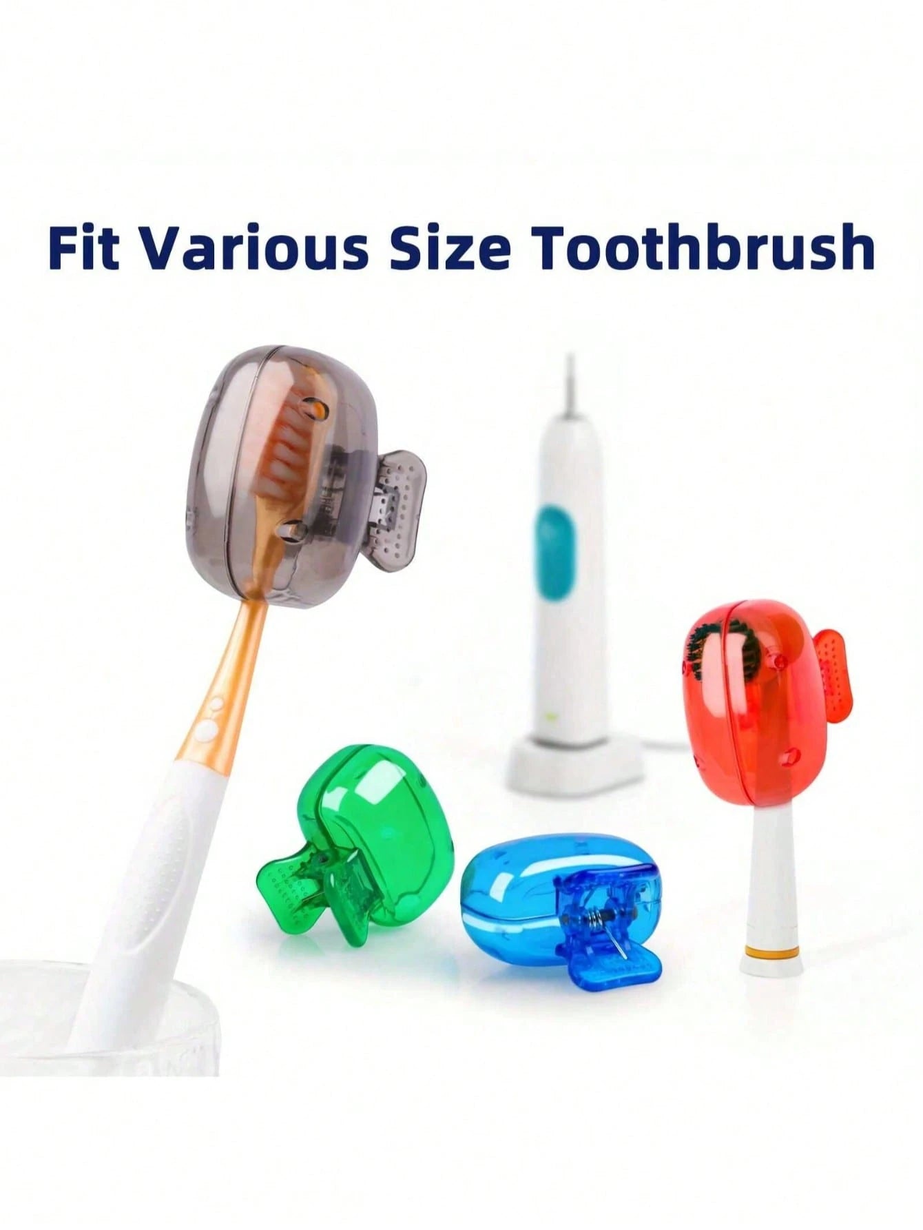 5/3/1pc Toothbrush Head Protective Cover; Travel Toothbrush Dust Cover, Toothbrush Head Storage Box, Portable And Easy To Clean, Prevents Dust And Foreign Objects From Contaminating Toothbrush, Keeps