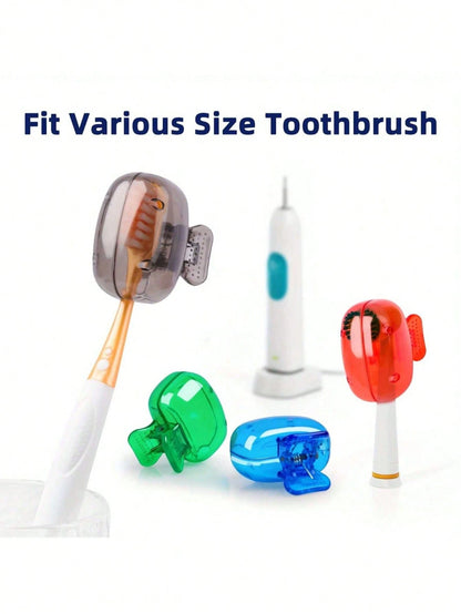 5/3/1pc Toothbrush Head Protective Cover; Travel Toothbrush Dust Cover, Toothbrush Head Storage Box, Portable And Easy To Clean, Prevents Dust And Foreign Objects From Contaminating Toothbrush, Keeps