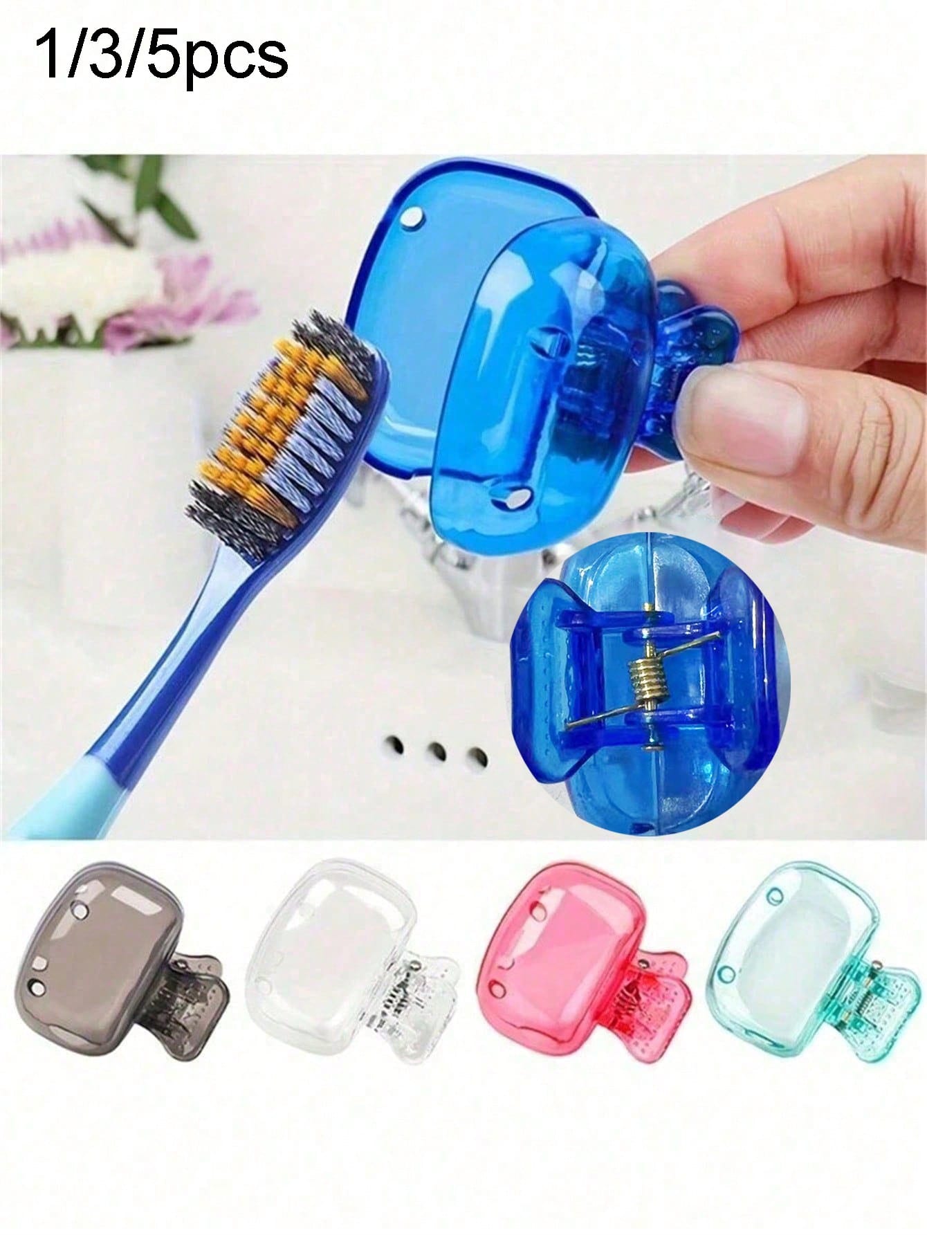 5/3/1pc Toothbrush Head Protective Cover; Travel Toothbrush Dust Cover, Toothbrush Head Storage Box, Portable And Easy To Clean, Prevents Dust And Foreign Objects From Contaminating Toothbrush, Keeps