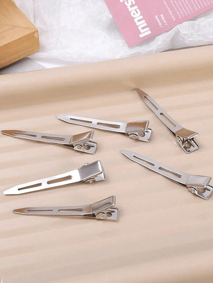5.5cm 1/20/40/50/60/100pcs Fluffy Root Hair Clips, Professional Metal Hair Clips, Hair Pins, DIY Tools, Hair Accessories, Hair Styling Tools