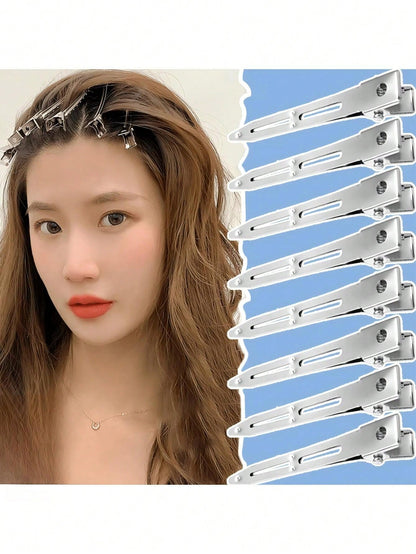 5.5cm 1/20/40/50/60/100pcs Fluffy Root Hair Clips, Professional Metal Hair Clips, Hair Pins, DIY Tools, Hair Accessories, Hair Styling Tools