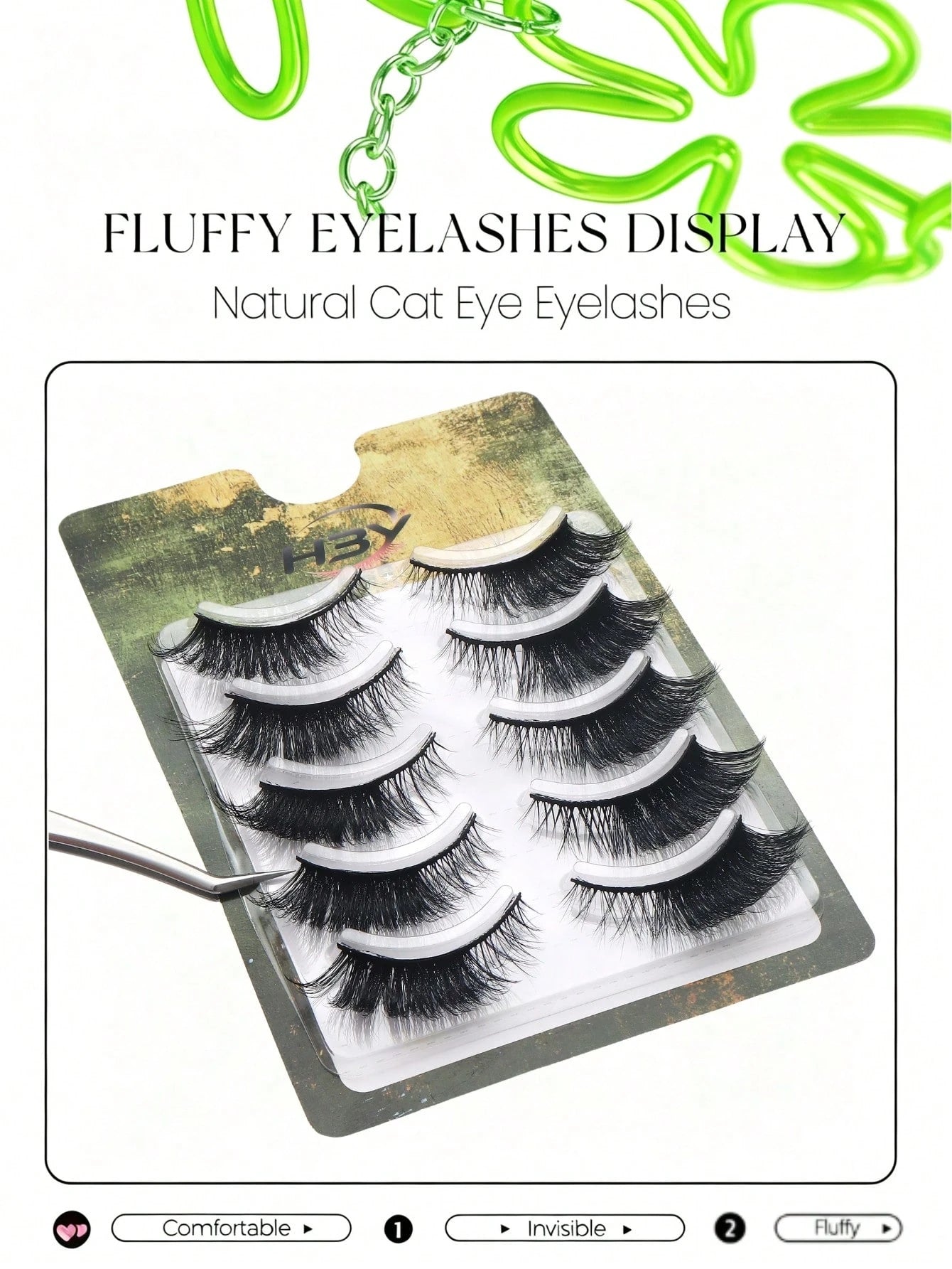 5 Pairs Cat Eye False Eyelashes, Faux Mink Strip Lashes, Natural Soft Long Black Thin Band Lashes, Fan-Shaped Lifted Tip Design, Perfectly Lengthen And Lift Eye Shape, Lightweight Comfortable Reusable