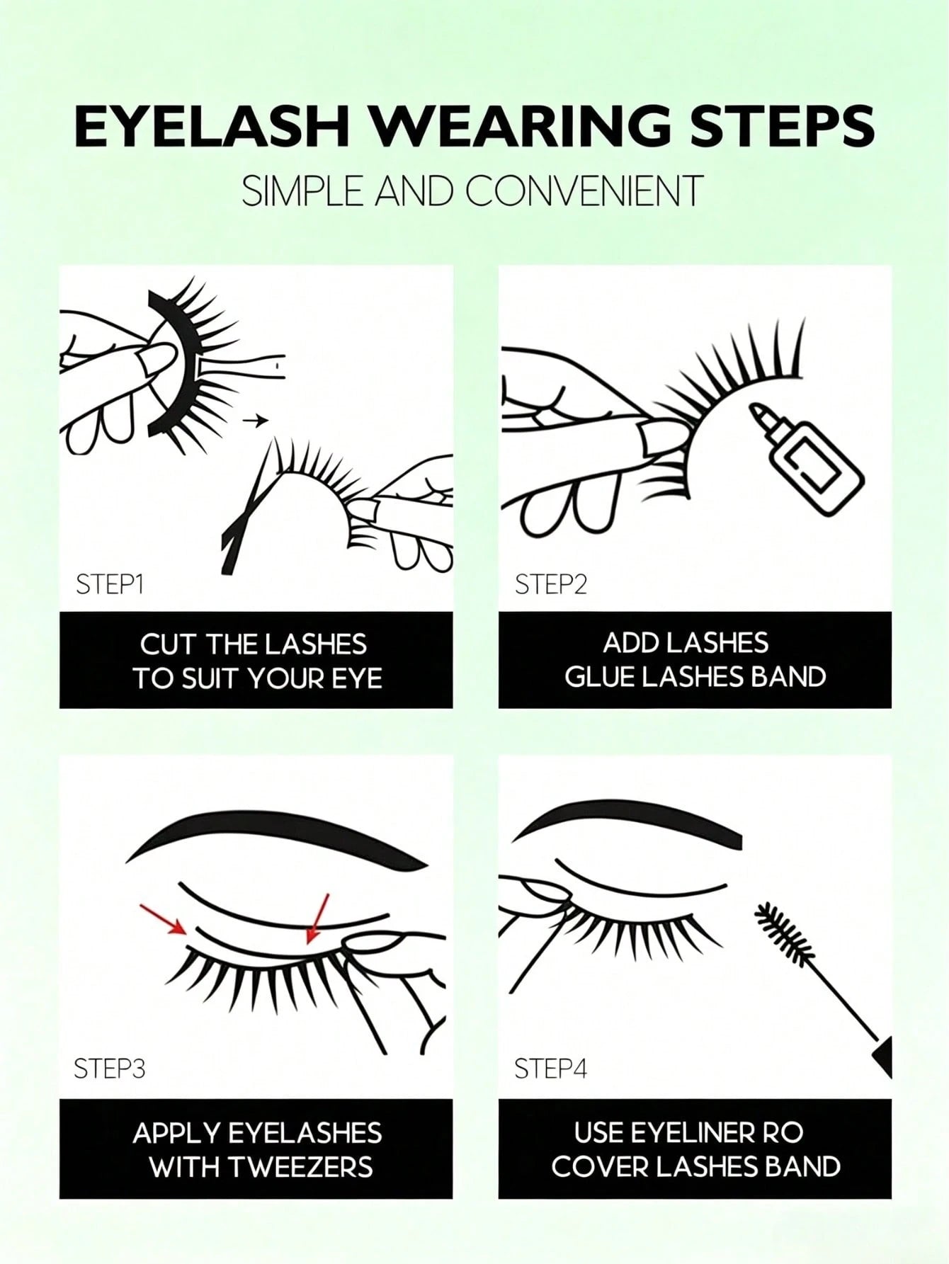 5 Pairs Cat Eye False Eyelashes, Faux Mink Strip Lashes, Natural Soft Long Black Thin Band Lashes, Fan-Shaped Lifted Tip Design, Perfectly Lengthen And Lift Eye Shape, Lightweight Comfortable Reusable