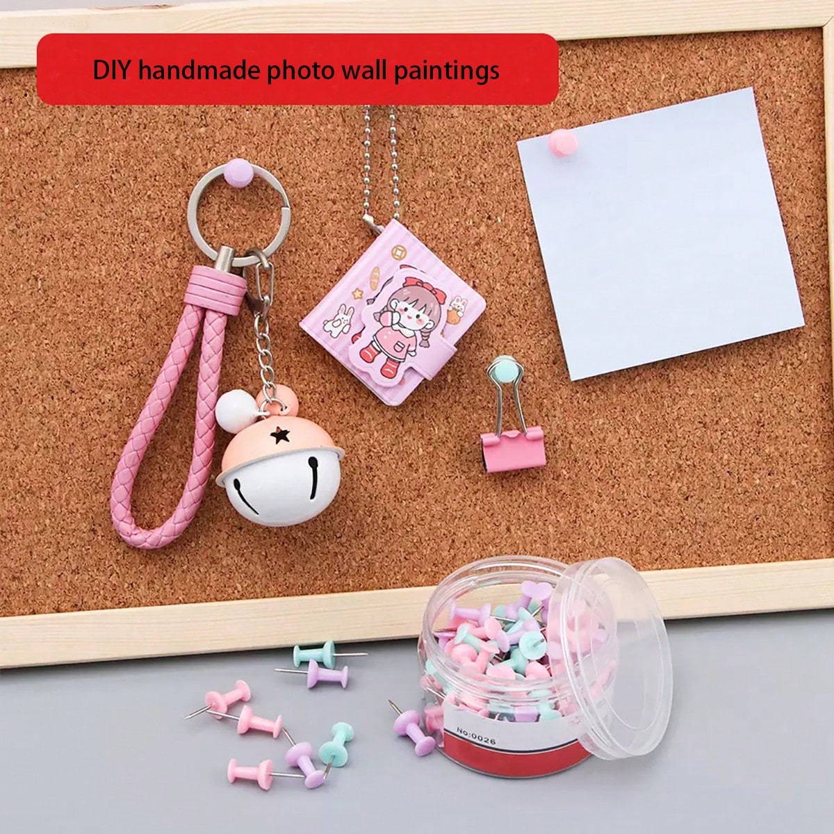 50/100pcs Colorful Drawing Pins, Simple Multipurpose Thumbtacks, Suitable For School, Office, Photo Fixing (Random Color)